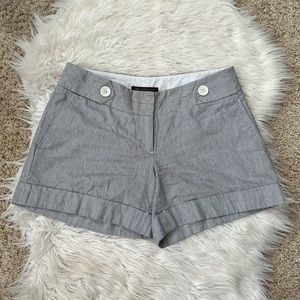 {Banana Republic Outback Red} Pinstripe Shorts in Grey & White - Women's 4